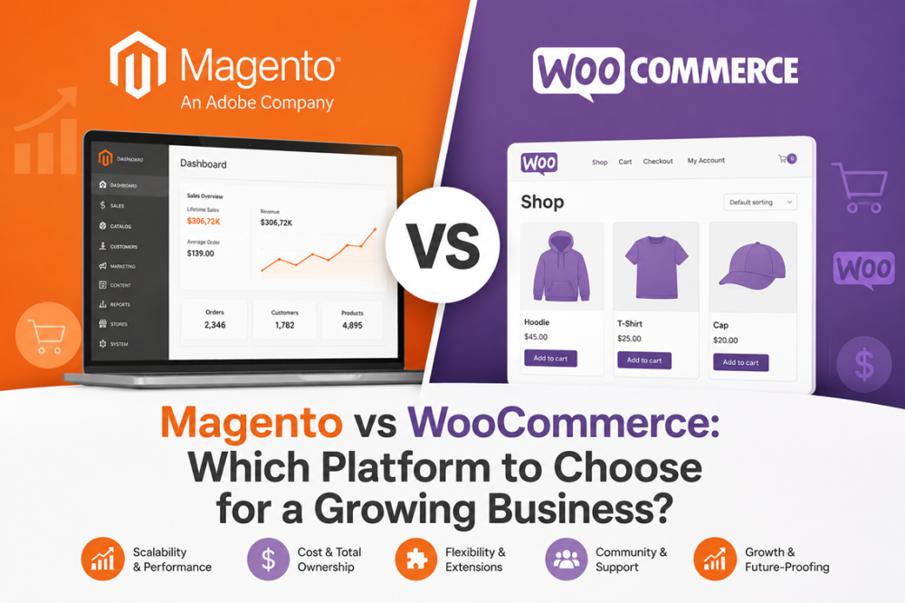 Magento vs WooCommerce: Którą platformę wybrać dla rosnącego biznesu?