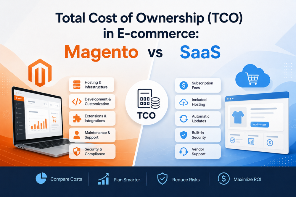 Całkowity koszt posiadania (TCO) platformy e-commerce: Magento vs SaaS